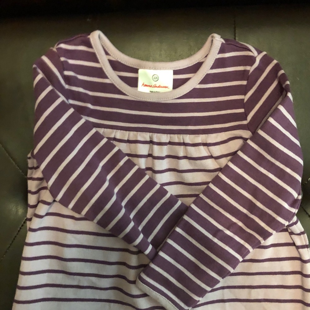 Hanna Andersson Purple Striped Dress